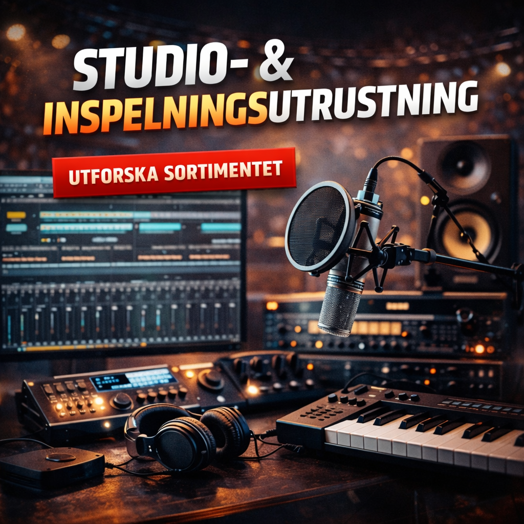 Studio- och inspelningsutrustning